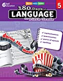 180 Days of Language for Fifth Grade – Build Grammar Skills and Boost Reading Comprehension Skills with this 5th Grade Workbook (180 Days of Practice)