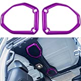 Bonbo Car Inner Roof Speaker Cover Trim Interior Accessories Ring 2PCS for 2018-2021 Jeep Wrangler JL JLU & Gladiator JT Purple