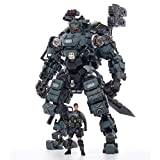 JOYTOY 1/25 Action Figures Steel Bone Mecha Armor Anime Figure Collection Modern Military Model Dark Source Toys (Blue Mecha)