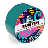 Booshow Resin Tape for Epoxy Resin Molding, Silicone Adhesive Tape, 2 inch Wide 164 Feet Long Traceless Craft Tape for Making River Tables Hollow Frame Bezels Epoxy Resin Craft Pendant