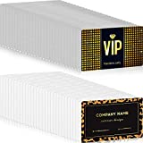 120 Pieces Sublimation Metal Business Cards 0.22 mm Thick Aluminum Blank Metal Name Cards Business Cards Color UV Print Name Cards for 3.4 x 2.1 x 0.009 Inches (White, Silver)