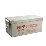 NPP NPG12-200Ah Rechargeable Gel Deep Cycle 12V 200 Ah Battery with Button Style Terminals