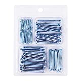 LOCONHA Hardware Nail Assortment Kit(200pcs), 4 Size Assortment, Galvanized Nails