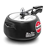 Hawkins CXT50 Contura Hard Anodized Induction Compatible Extra Thick Base Pressure Cooker, Black, 5L, 5 L