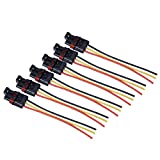 Pulse Power Plug Pigtail Connector Compatible with 2018 2019 2020 2021 Polaris Ranger XP 1000/ RZR/Pro RS1 General Pulse Bus Bar Harness Pigtail Connector (6PCS Black Yellow Red)