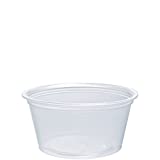 Dart 200PC 2 oz Clear PP Portion Container (Case of 2500)