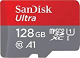 SanDisk 128GB Ultra MicroSDXC UHS-I Memory Card with Adapter - 120MB/s, C10, U1, Full HD, A1, Micro SD Card - SDSQUA4-128G-GN6MA