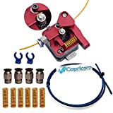 Authentic F1rst Layer Upgraded Dual Gear All Metal Extruder for Ender 3 / Pro/Ender 5 / Pro and All CR Series Printers - 1M Capricorn PTFE Tubing, Premium Bed Springs and Fittings Accessories Kit