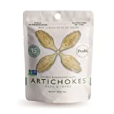 POSHI Artichoke Hearts Vegetable Snack | Basil + Thyme | Keto, Vegan, Paleo, Non GMO, Low Carb + Calorie, Gluten Free, Marinated + Steamed Cuts, Gourmet, Healthy, Natural (10 Pack,1.58 oz)