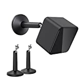 KIWI design Security Camera Mount Bracket, Universal Stylish Metal Wall Mount Fit for Ring, eufy, Wyze, Arlo Cameras and VR Rift Sensor, Vive/Valve Index Base Station Easy to Install (2 Pack, Black)