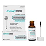 Comfort Zone Liquid Bandage, Topical Analgesic and Antiseptic, Protective Skin Barrier for Small Cuts and Wounds, 1 Ounce (1 Pack)