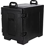 Carlisle PC300N03 Cateraide Polyethylene Nylex Insulated End Loader Food Pan Carrier, 24" Exterior Length x 16-3/4" Exterior Width x 25" Height x 17" Depth, Black