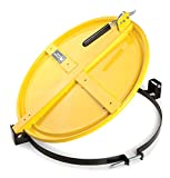 New Pig Latching Drum Lid | For 55 Gal Steel Drums | One-Hand Latch | Bolt-Ring | Locking Lid | Yellow | DRM659-YW