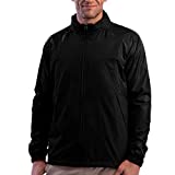 SCOTTeVEST Pack Windbreaker Jacket for Men - 19 Hidden Pockets - Lightweight Water Repellent Coat for Travel & More (Black, Large)