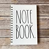 Rae Dunn Spiral Notebook (Journal Diary Office School Notes)