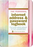 Watercolor Sunset Internet Address & Password Logbook (removable cover band for security)