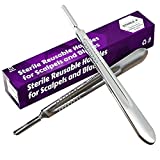 Pack of 2 Scalpel Handle # 3, Premium Quality, Rust Proof Stainless Steel Scalpel Knife Handle, Lightweight and Durable,Fits Surgical Blades No. 10, 11, 12, 13, 14 and 15