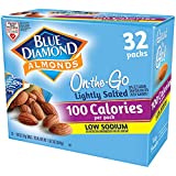 Blue Diamond Almonds Low Sodium Lightly Salted Snack Nuts, 100 Calorie Packs, 32 Count