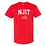 AS03 - NJIT Highlanders Arch Logo T Shirt - Large - Red