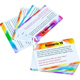 Really Good Stuff Social Skills Discussion Cards for The Classroom or at Home Activity for Kids - Builds Social Emotional, Critical Thinking, Growth Mindset & Vocabulary Skills - Grades 2-5