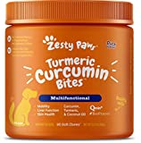 Turmeric Curcumin for Dogs - with 95% Curcuminoids for Hip & Joint + Arthritis Support - Digestive & Mobility + Immune Dog Supplement - with Organic Turmeric, Coconut Oil & BioPerine - 90 Chew Treats