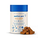 Native Pet Relief - Anti Inflammatory for Dogs | Turmeric + Polyphenols + Green Lipped Mussels for Dogs | Natural Dog Aspirin | Best Dog Arthritis Supplement & Dog Joint Pain Relief | 60 Chews