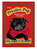 Retro Dogs Refrigerator Magnets - Priceless Pug Tavern - Vintage Advertising Art