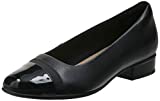 Clarks womens Juliet Monte Pump, Black Leather/Synthetic, 8.5 US