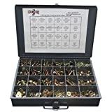 Grade 8 Hex Cap Bolts Screws, Nuts, Washers, Lock Washers Assortment Kit - 574 Pieces!