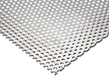 3003 Aluminum Perforated Sheet, Unpolished (Mill) Finish, H14 Temper, Staggered Round 0.125" Holes, 0.063" Thickness, 14 Gauge, 12" Width, 24" Length, 0.1875" Center to Center