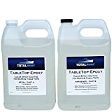 TotalBoat-519708 Epoxy Resin Crystal Clear - 2 Gallon Epoxy Resin & Hardener Kit for Bar Tops, Table Tops & Countertops | Pro Epoxy Coating for Wood, Concrete, Art