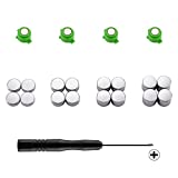 eXtremeRate Magnetic Metal Bullet Buttons for Playstation 4 Controller, Adjustable Action Buttons, Replacement Parts Repair Kit for PS4 Slim Pro Controllers (20 in 1)