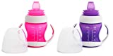 Munchkin 2 Piece Gentle Transition Trainer Cup, 4 Ounce, Pink/ Purple