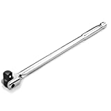 NEIKO 00339A 3/8" Drive Premium Breaker Bar | 12” Length | 180 Flex Cr-Mo Head | CR-V Steel Construction