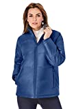 Roaman's Women's Plus Size Short Puffer Jacket - 22/24, Evening Blue