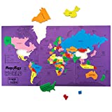 Imagimake Mapology World Map Puzzle | Educational Toys for Kids 5-7 | Puzzles for Kids Ages 4-8 | Map of The World | 6 Year Old Boy Gifts & Girl Gifts