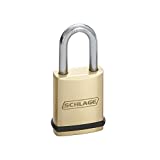 Schlage Lock Company KS23D2300 Padlock, 1-1/2" x 5/16", Brass