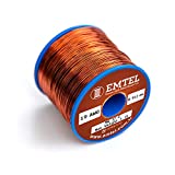 Emtel 19 AWG - 1 lb (460 gr) Copper Magnet Wire - Enameled Wire for Motor, Transformer, Speaker, Magnetic Coil, Winding Wire - Up to 220Â°C (428Â°F) - Double (Heavy) Build Insulation Craft Wire - Spool