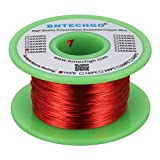 BNTECHGO 28 AWG Magnet Wire - Enameled Copper Wire - Enameled Magnet Winding Wire - 4 oz - 0.0122" Diameter 1 Spool Coil Red Temperature Rating 155â„ƒ Widely Used for Transformers Inductors