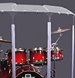 6 Section Drum Shield Panels With Deflectors Total Height 6 Feet With Living Hinges DS6D Living