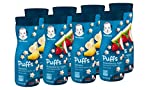 Gerber Baby Snacks Puffs Variety Pack, Banana & Strawberry Apple, 1.48 Ounce - 2 count of four packs, Package may vary, 1.48 Ounce (Pack of 8)