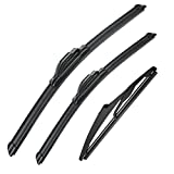 3 wipers Replacement for 2013-2018 Toyota RAV4, Windshield Wiper Blades Original Equipment Replacement - 26"/16"/10" (Set of 3) U/J HOOK