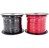 GS Power 10 Gauge Stranded Flexible Copper Clad Aluminum CCA Primary Automotive Wire for Car Audio Video Amplifier 12 Volt Trailer Harness Hookup Drone Model Train Wiring. 100ft Red & 100 ft Black