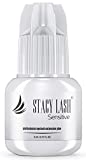 Sensitive Eyelash Extension Glue Stacy Lash 0.17fl.oz/5ml /Low Fume/ 5 Sec Drying time/Retention -5 Weeks/Professional Use Only Black Adhesive for Individual Semi-Permanent Eyelash Extensions