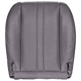 The Seat Shop Work Van Driver or Passenger Bottom Replacement Seat Cover - Medium Dark Pewter II (Gray) Vinyl (Compatible with 2003 - 2021 Chevrolet Express and GMC Savana)