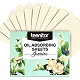 Teenitor 1000 Counts Oil Absorbing Sheets, Oil Blotting Paper, Oil Absorbing Tissues, Face Facial Natural Oil Control Film Blotting for Oily Skin Care Men Women-Jasmine