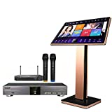 2021 New Chinese Karaoke Machine KV-V5 MAX Karaoke Player, with Reverb Wireless Microphone, 22-inch capacitive Touch Screen Free Cloud Download Function YouTube APP Online Play…