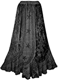 552 Sk Dancing Medieval Renaissance Vintage Skirt (L/XL, Black) Gypsy