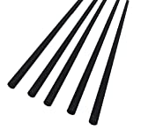 2mm OD Carbon Fiber Rod for RC Airplane Matte Pole, 400mm 15.7 inch, 5 Pack