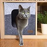 FEXTTEN Thick Felt Cat Cube Cave for IKEA Shelf - Easy Travel Cat Cube Bed - Foldable Cat Houses for Indoor Cats